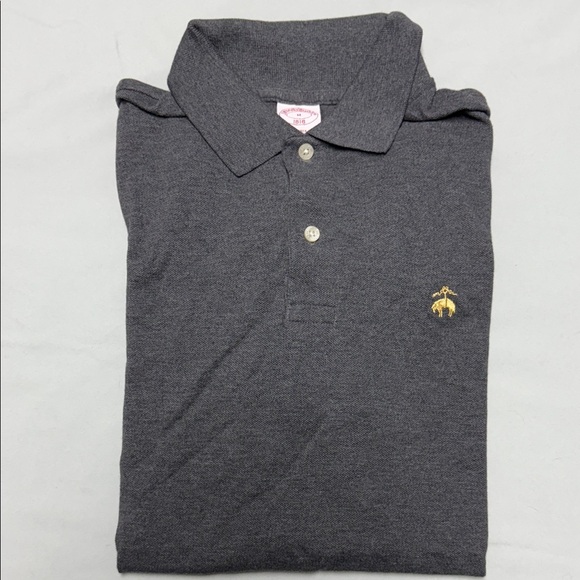 Brooks Brothers Charcoal Polo Shirt - Men’s Medium - Picture 3 of 5